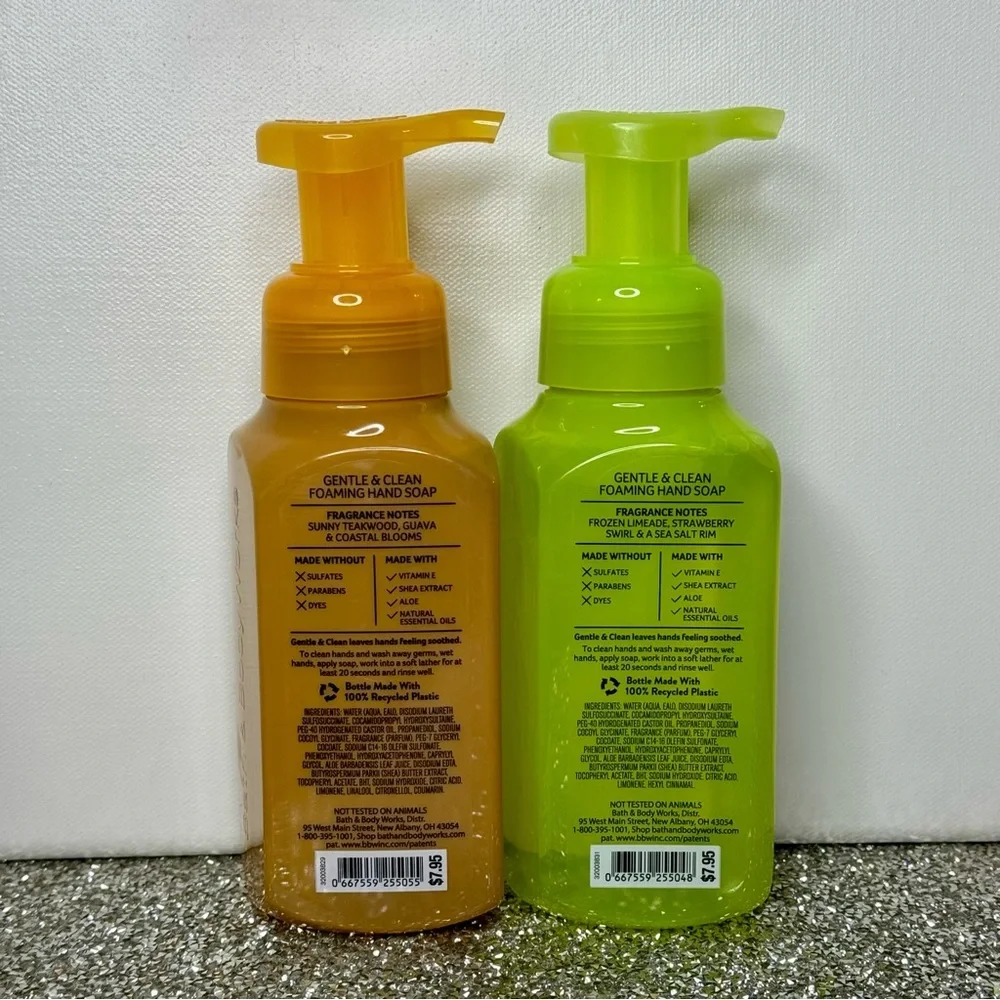 Bath & Body Works Hand Soap Summer Tropical Scents Sunlit Palm Tree Lime NWT